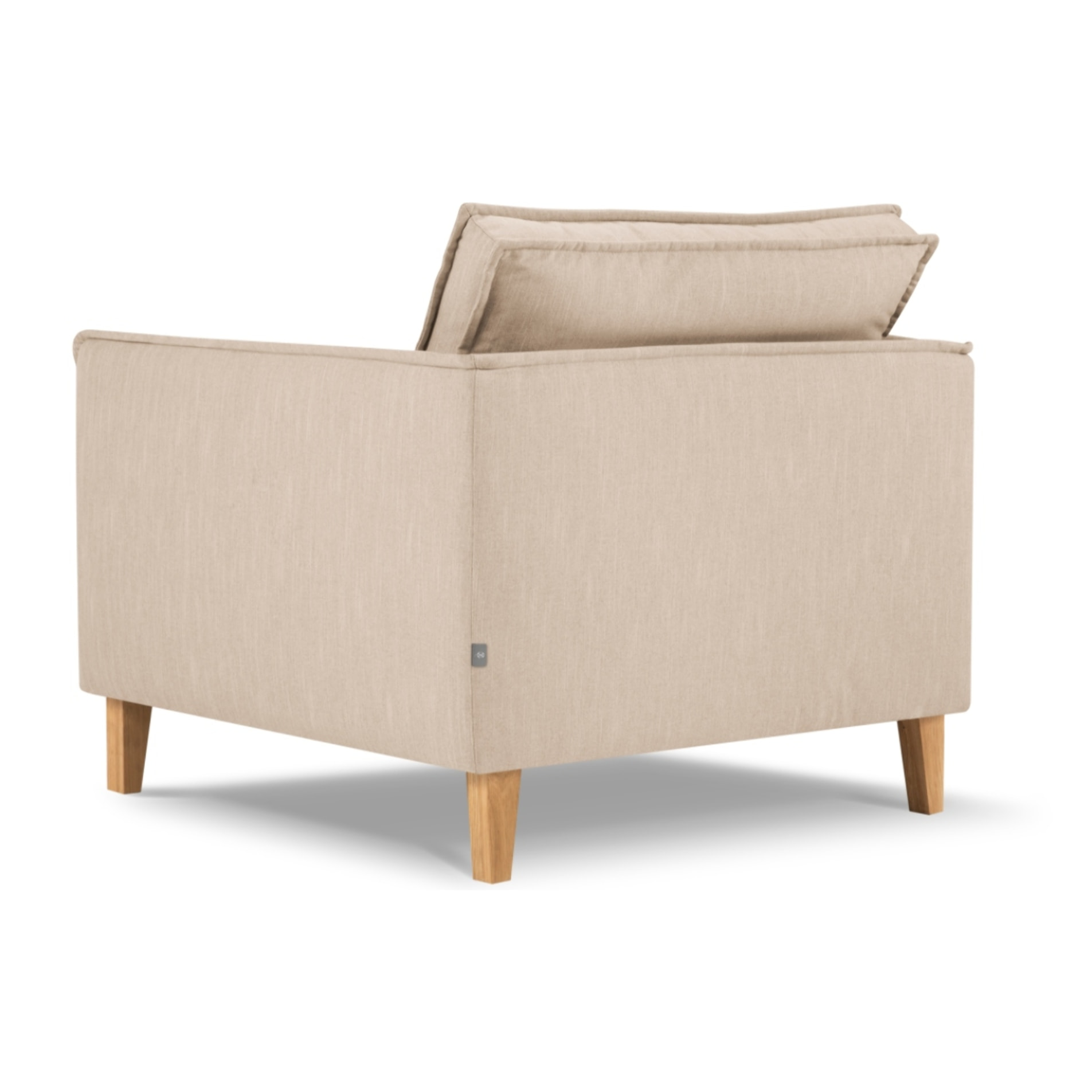 Fauteuil xl "Provence" en tissu structurel beige