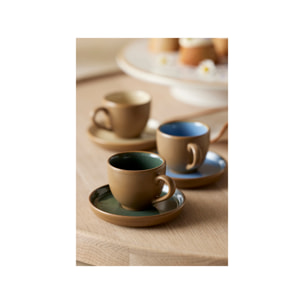 Ensemble tasse espresso 7cl et sous-tasse Wood