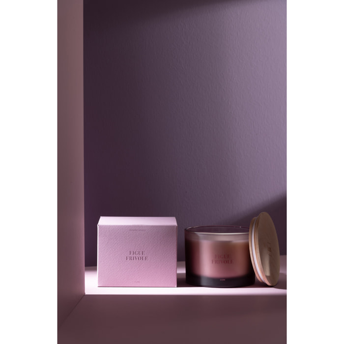 J-Line bougie parfumée Accords Essentiels - Figue Frivole - mauve - 28H