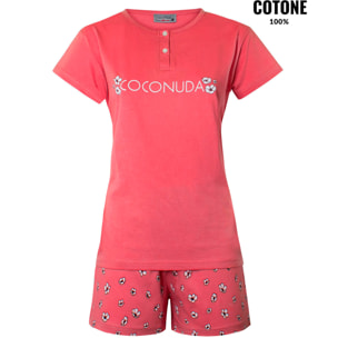 Coconuda Pigiama da Donna Corto Jersey 100% Cotone, Art. 2008