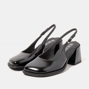 Sandalias con tacón 2012 NAPPA SHINNY BLACK / VERONA color Black