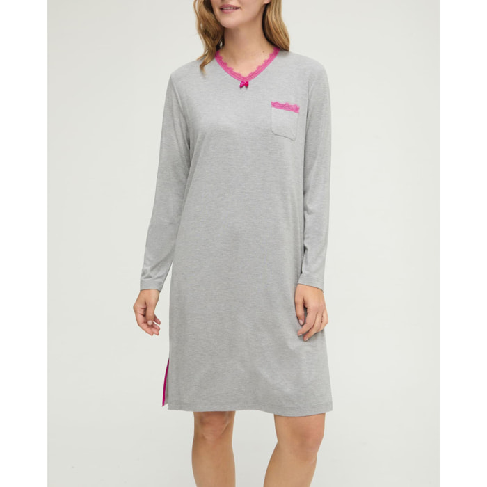 Camisón mujer vigore de pico puntilla