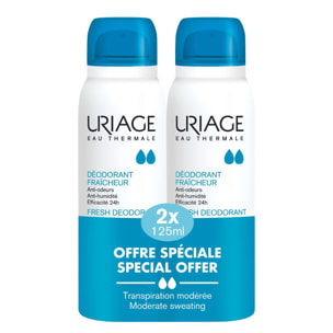 Déodorant - Duo Déodorant Fraîcheur Anti-odeurs Anti-Humidité efficacité 24h 2x125ml