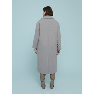 Fiorella Rubino - Abrigo largo de paño de lana mixta - Gris