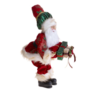 Babbo natale rococo' con doni - Pezzi 1 - ROSSO - Bianchi Dino SpA