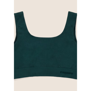 Top Sportivo Seamless con Fascia Sottoseno in costina