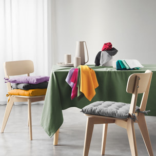 Nappe unie en coton recyclé - Gris anthracite