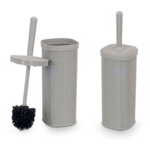 Escobillero gris con escobilla diseño "elegance".