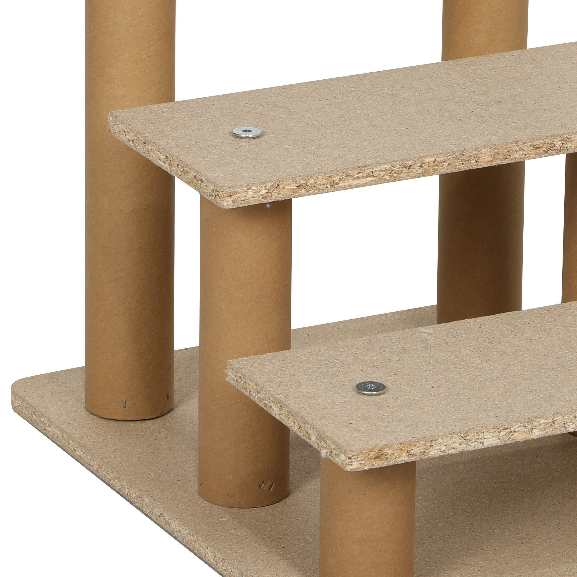 Escalier pour chien à 3 marches déhoussable lavable - 46 x 35 x 35 cm - gris