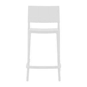 Set Da 2, Sgabello Zante In Polipropilene Bianco