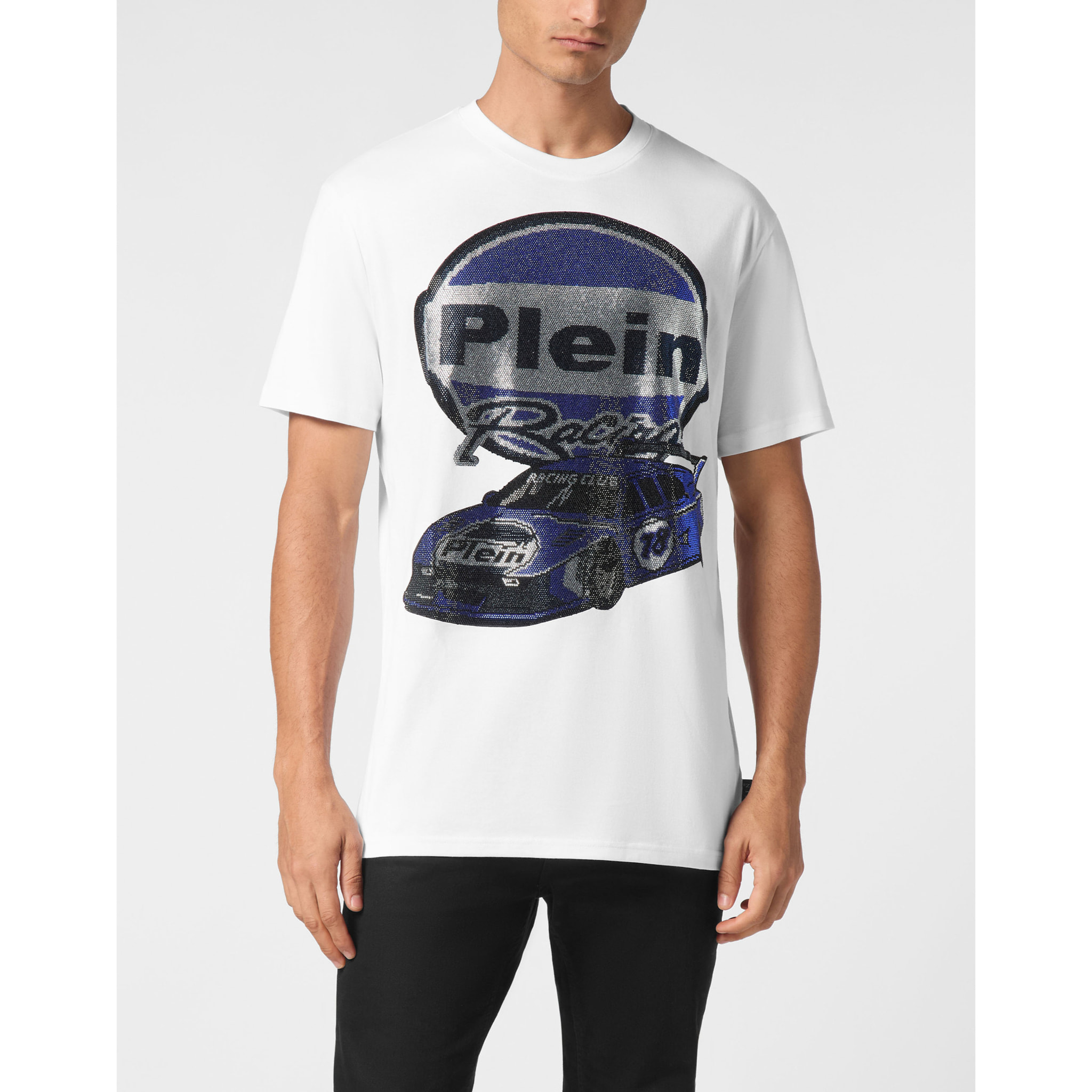 PHILIPP PLEIN T-Shirt Round Neck RACING