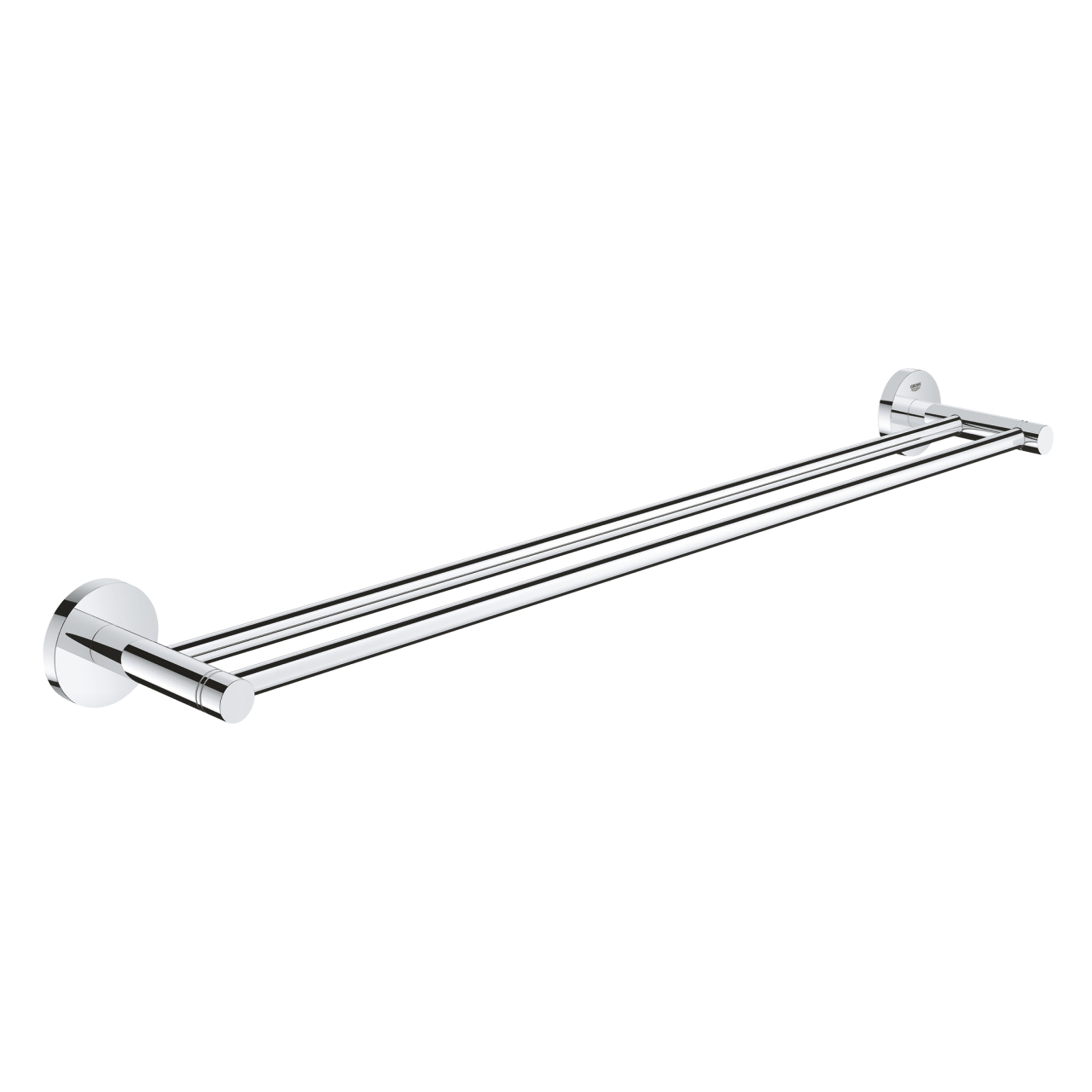 Double barre porte-serviette 600mm Essentials