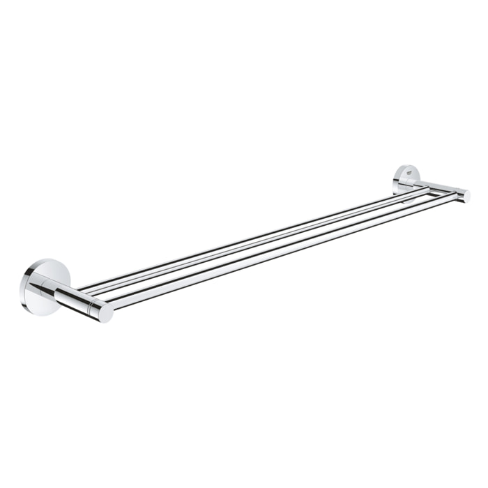 Double barre porte-serviette 600mm Essentials