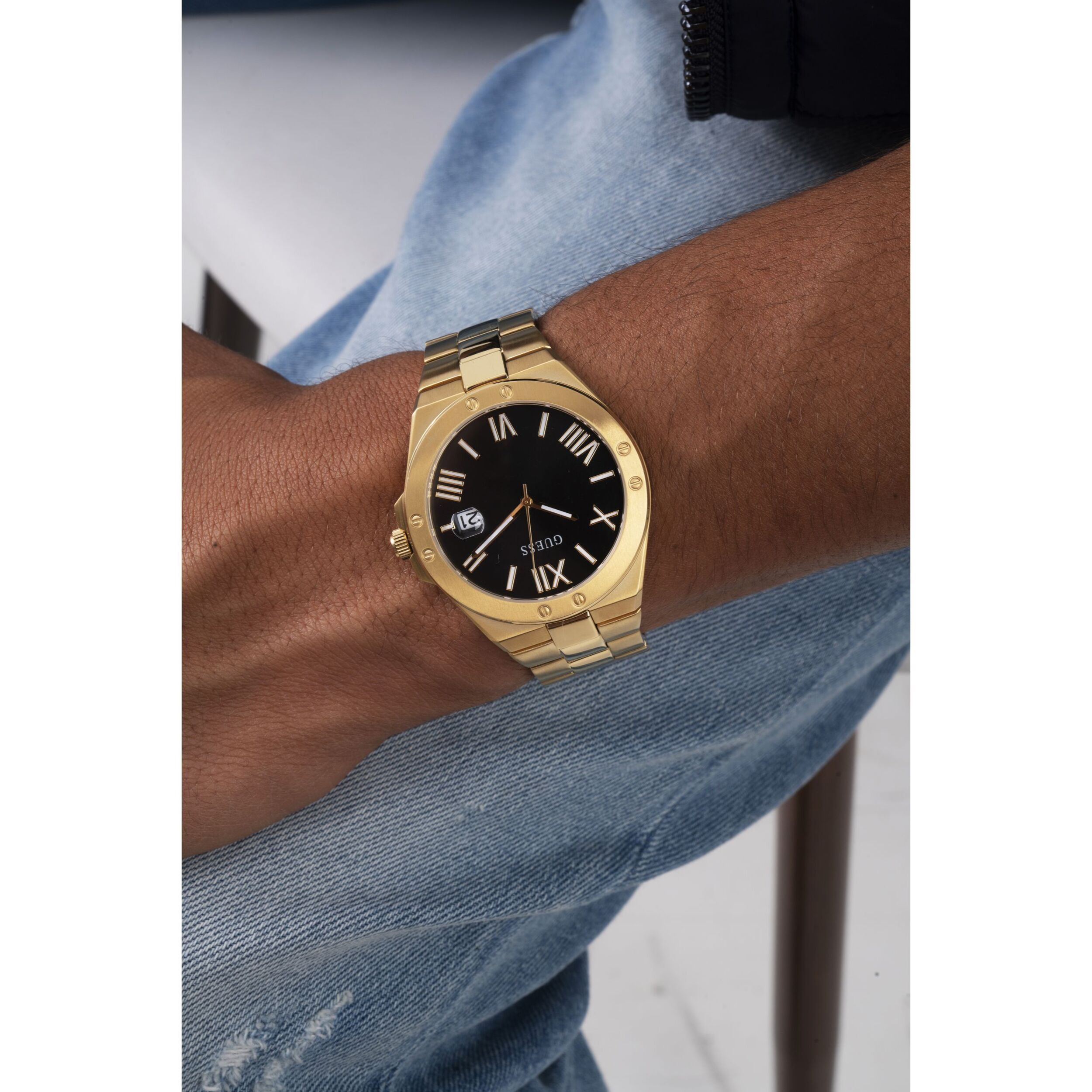 Guess Reloj Analógico Analógico De Cuarzo Perspectiva Gd