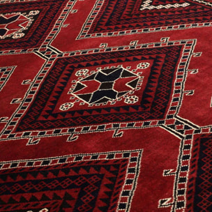 Tapis d'orient, motif oriental, noué à la main en laine, AJAJ