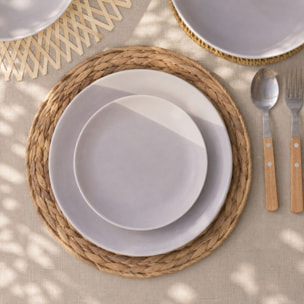 Lot de 6 assiettes à dessert, TERRE DE SIENNE