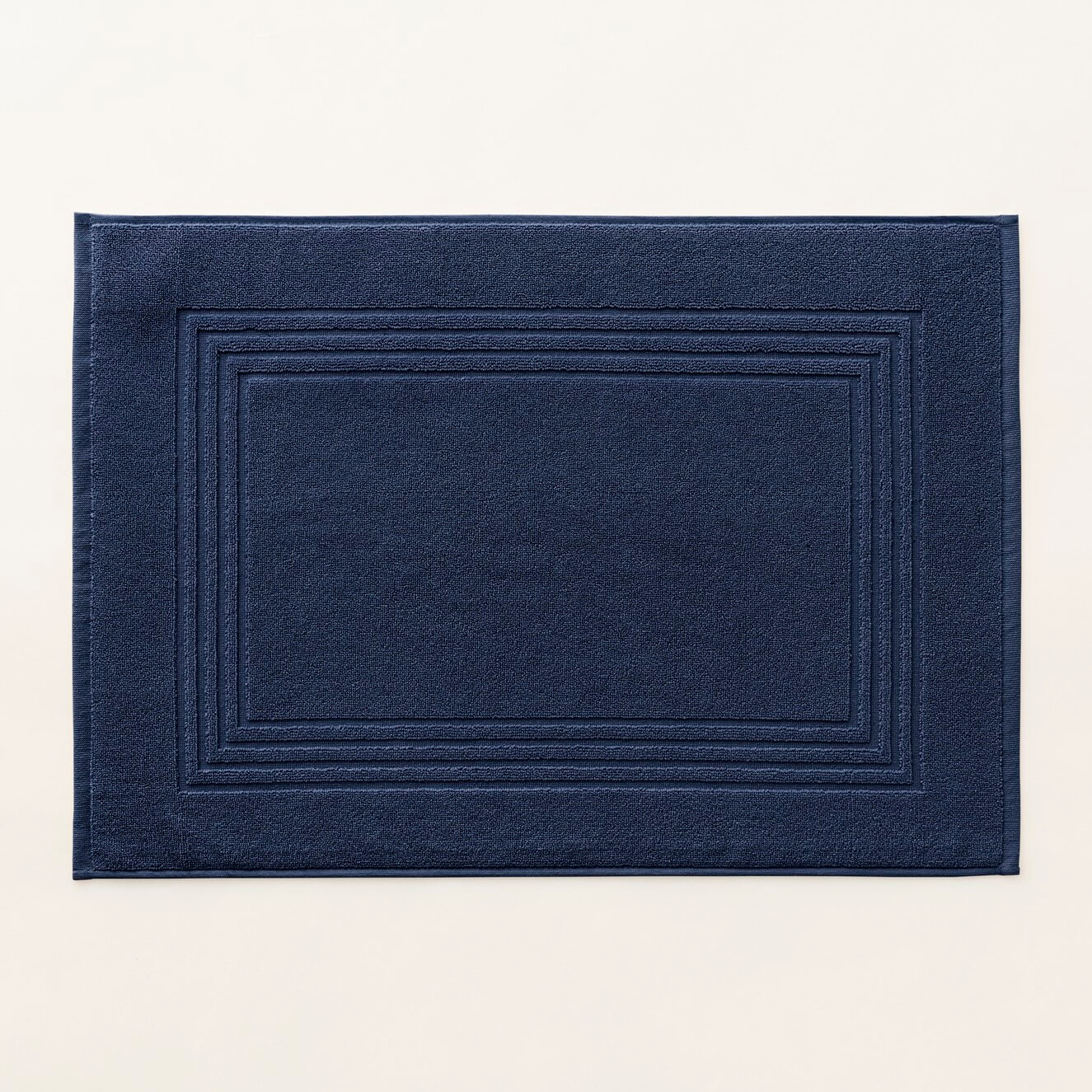 Tapis de Bain Coton Peigné - 920 g/m2 MARINE