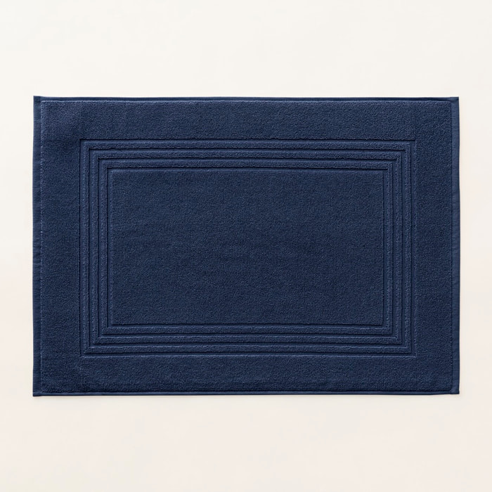 Tapis de Bain Coton Peigné - 920 g/m2 MARINE