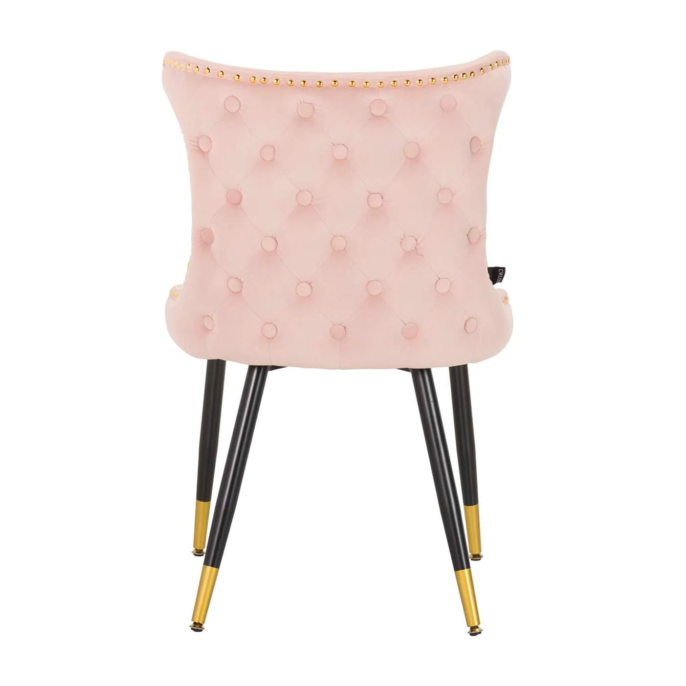 Silla Tachuelas Velvet Rosa Aspen 49x54x79 Cm