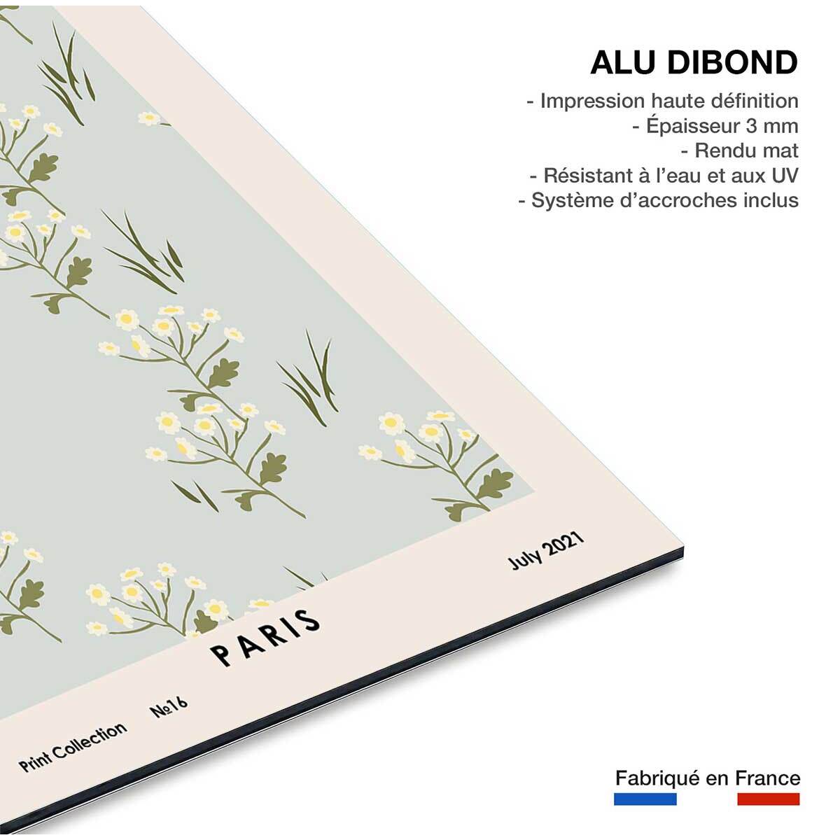 Tableau fleurs paris flower market  Tableau alu Dibond