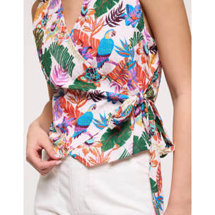 Top Chaleco con Lazo - Calura