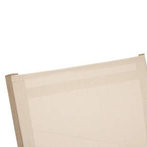 Fauteuil de jardin Axant beige lin/miel