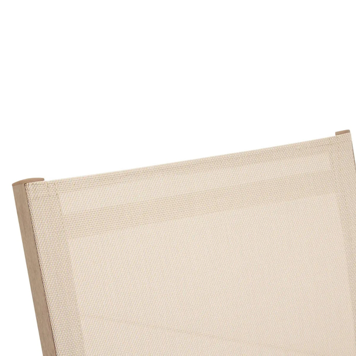 Fauteuil de jardin Axant beige lin/miel