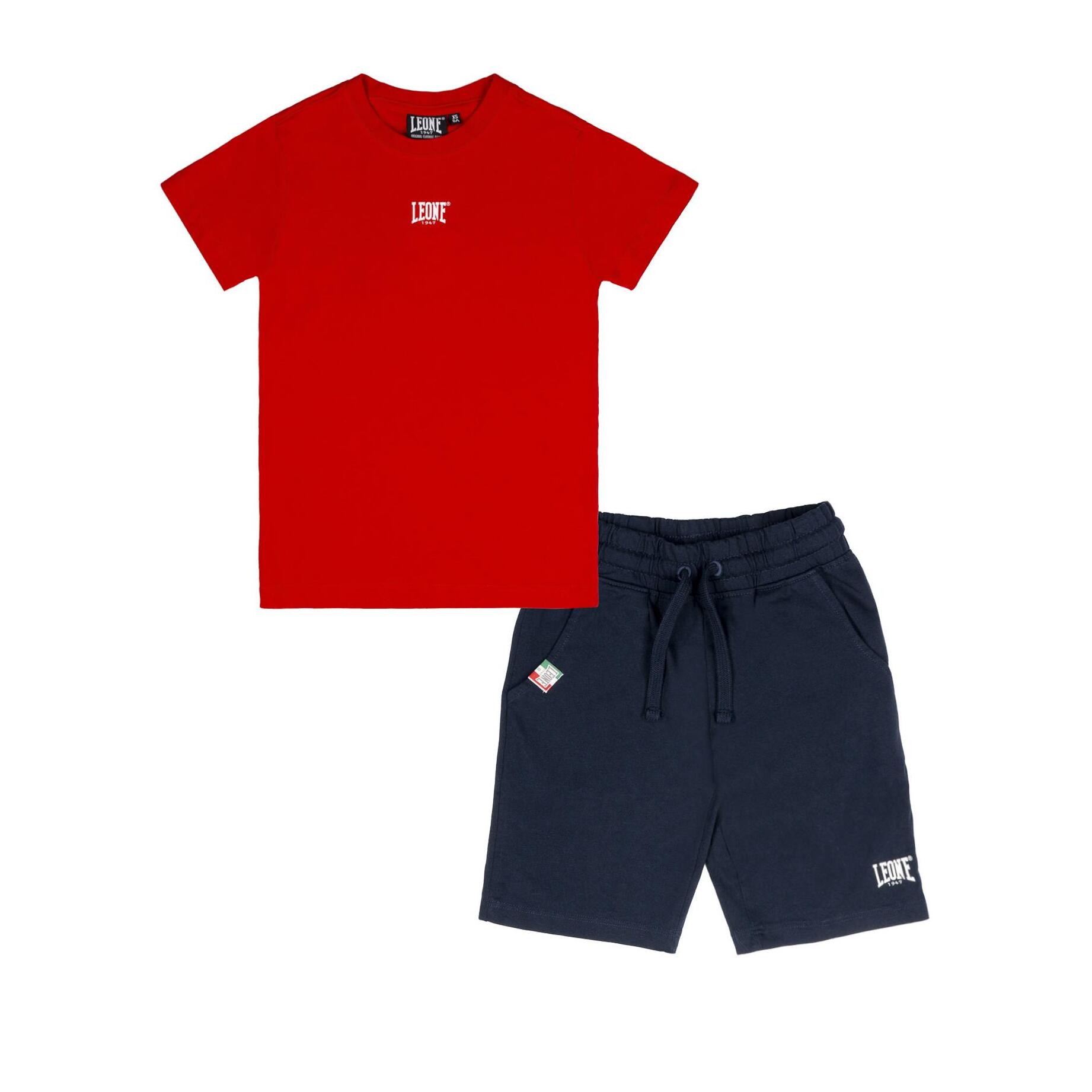 Conjunto infantil con camiseta y pantalón corto de algodón Leone Original