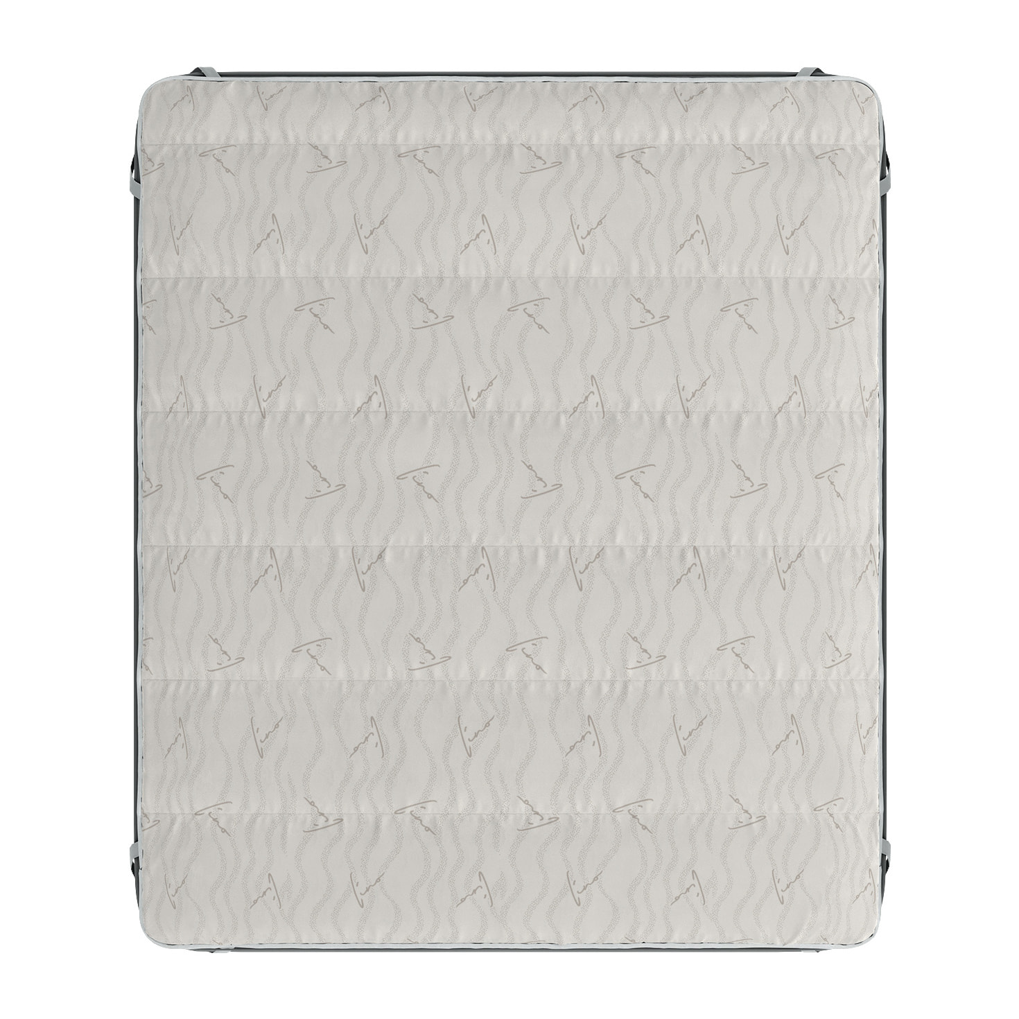 TOPPER TRAPUNTATO LINO CON ELASTICI - Made in Italy