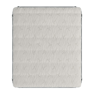 TOPPER TRAPUNTATO LINO CON ELASTICI - Made in Italy