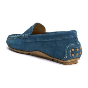 Mocassino Driver British Passport Denim