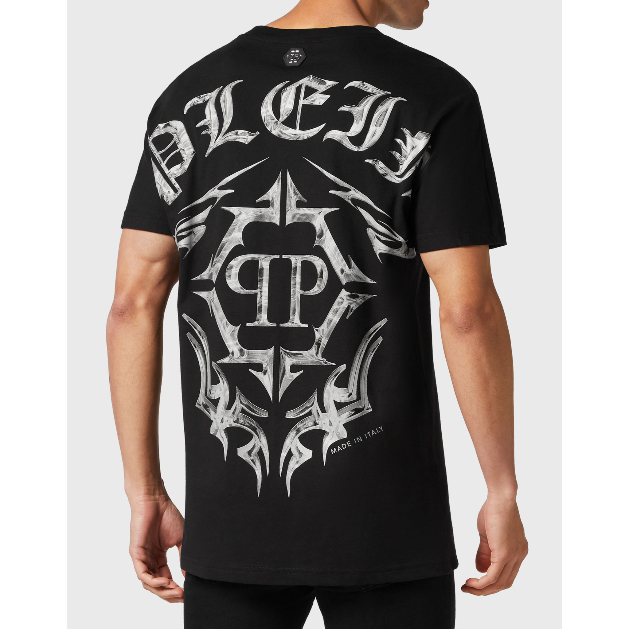 PHILIPP PLEIN T-Shirt Round Neck CHROME