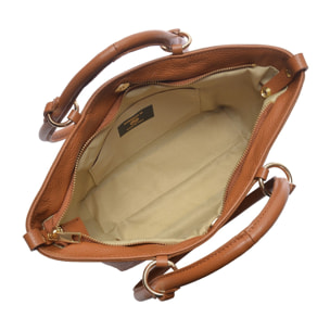 Borsa a mano Anna Luchini Cammello