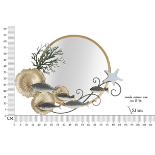 SPECCHIO D MURO FISH CM 88,9X7,6X65,4