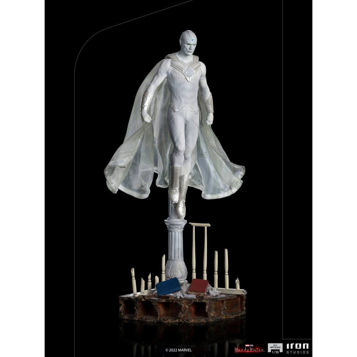 Wandavision Bds Art Scale Statua 1/10 White Vision 33 Cm Iron Studios