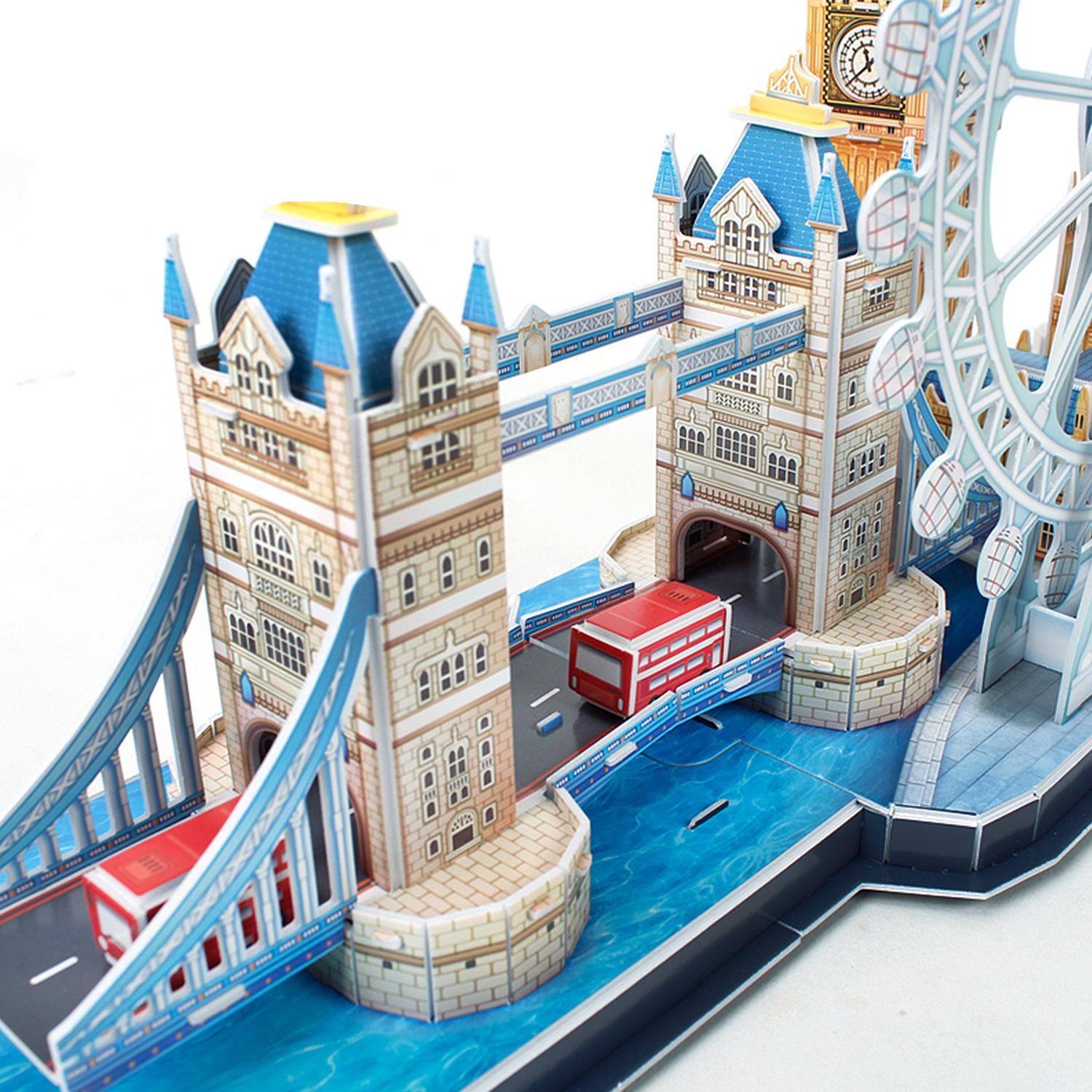 Puzzle 3D di Londra 58,6x22x44 cm.