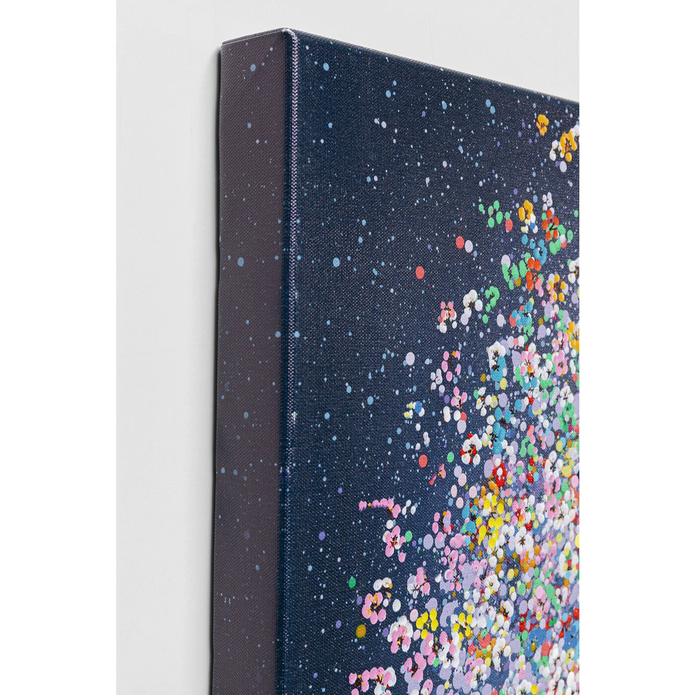 Peinture Touched éléphant fleurs nuit Kare Design