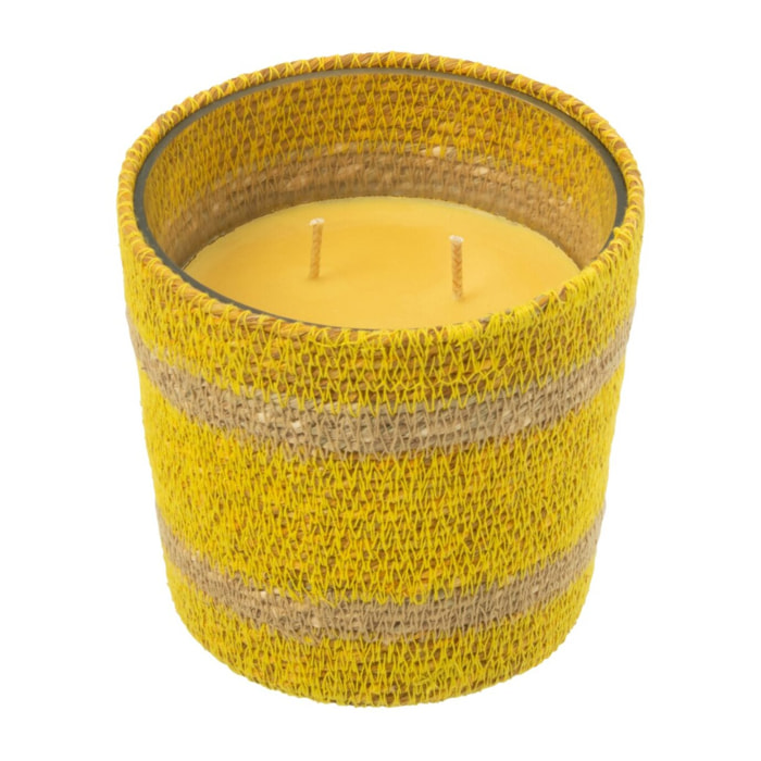 J-Line bougie parfumée Panier - jaune - small - 45H