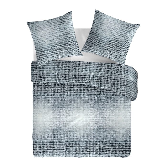 Juego de funda nórdica 240x220 cm + 2 fundas de almohada 65x65 cm - 100% algodón percal - MURIEL -