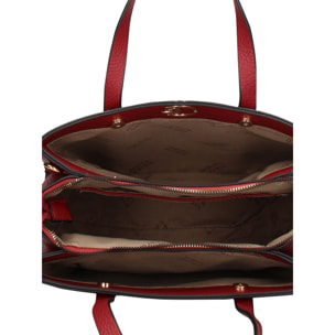 Borsa a mano da donna - Modello Silvana Chic - Pelle vegana PU - 28.0 x 23.5 x 10.0 cm