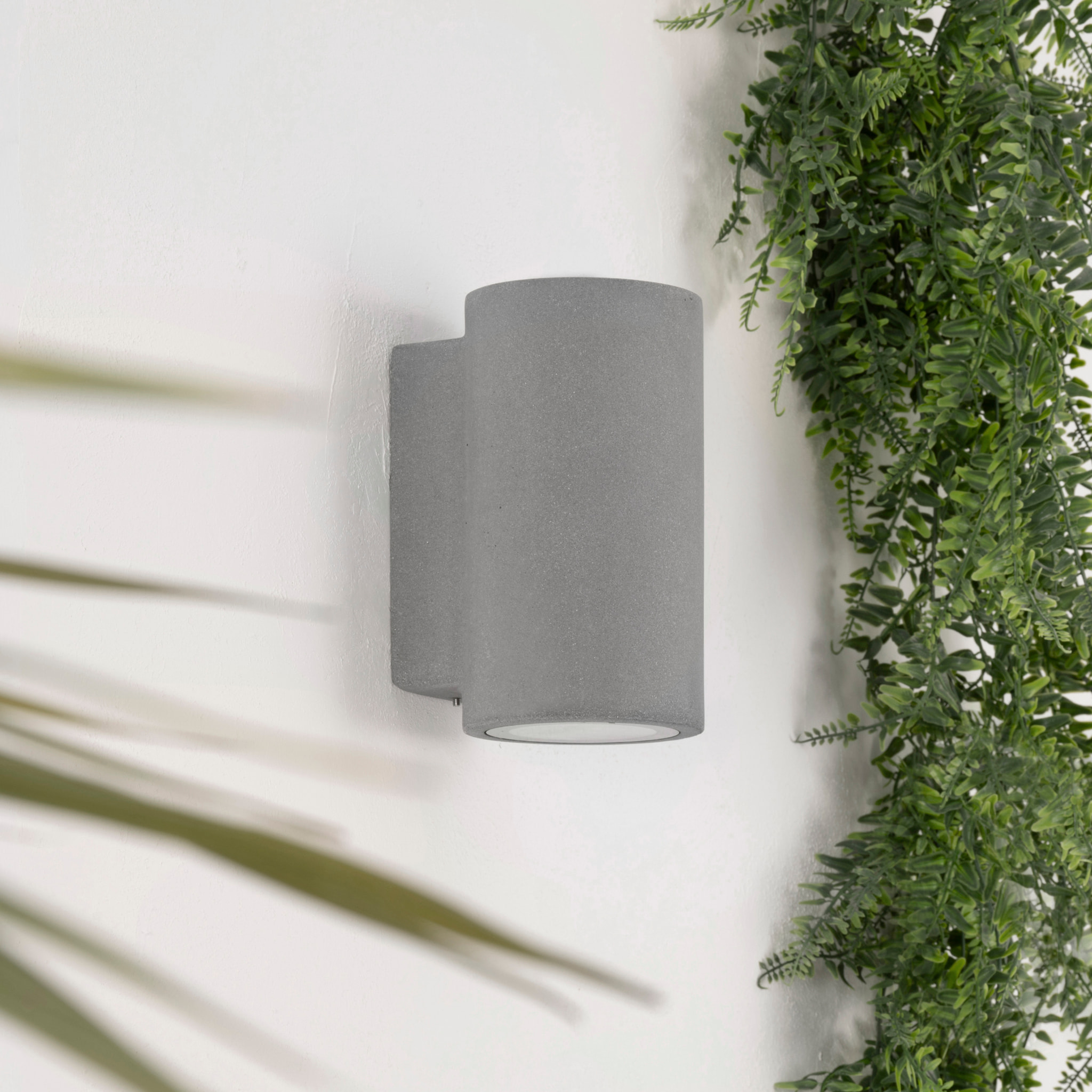 Forlight Aplique de pared exteropr Rem acabado cemento IP44 8W 11 x 20 x 13cm