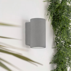 Forlight Aplique de pared exteropr Rem acabado cemento IP44 8W 11 x 20 x 13cm