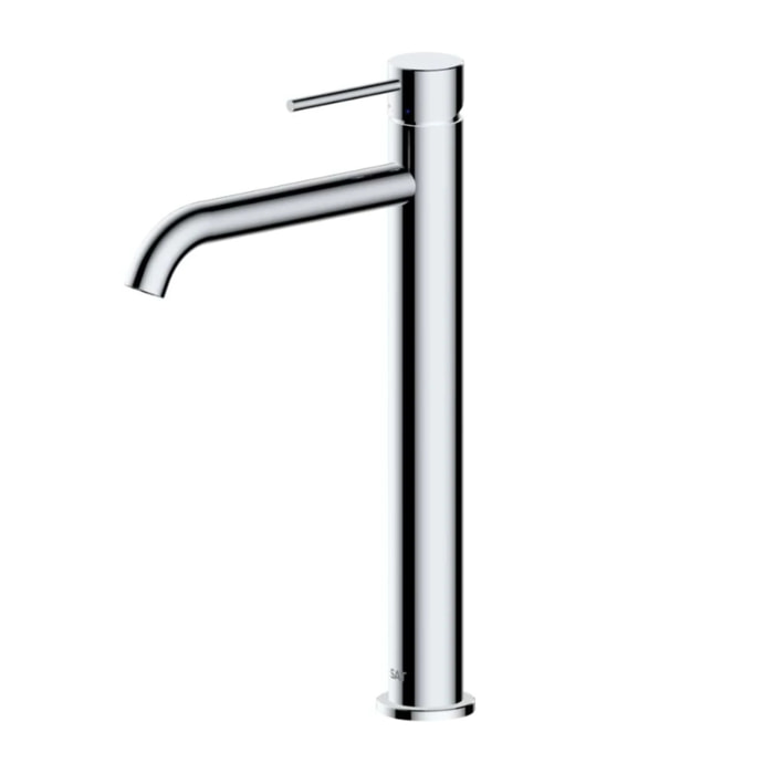 Aurum mitigeur lavabo haut 30,8 cm en acier inoxydable, à levier, sans vidage, chrome brillant (SATBAUR285CR)