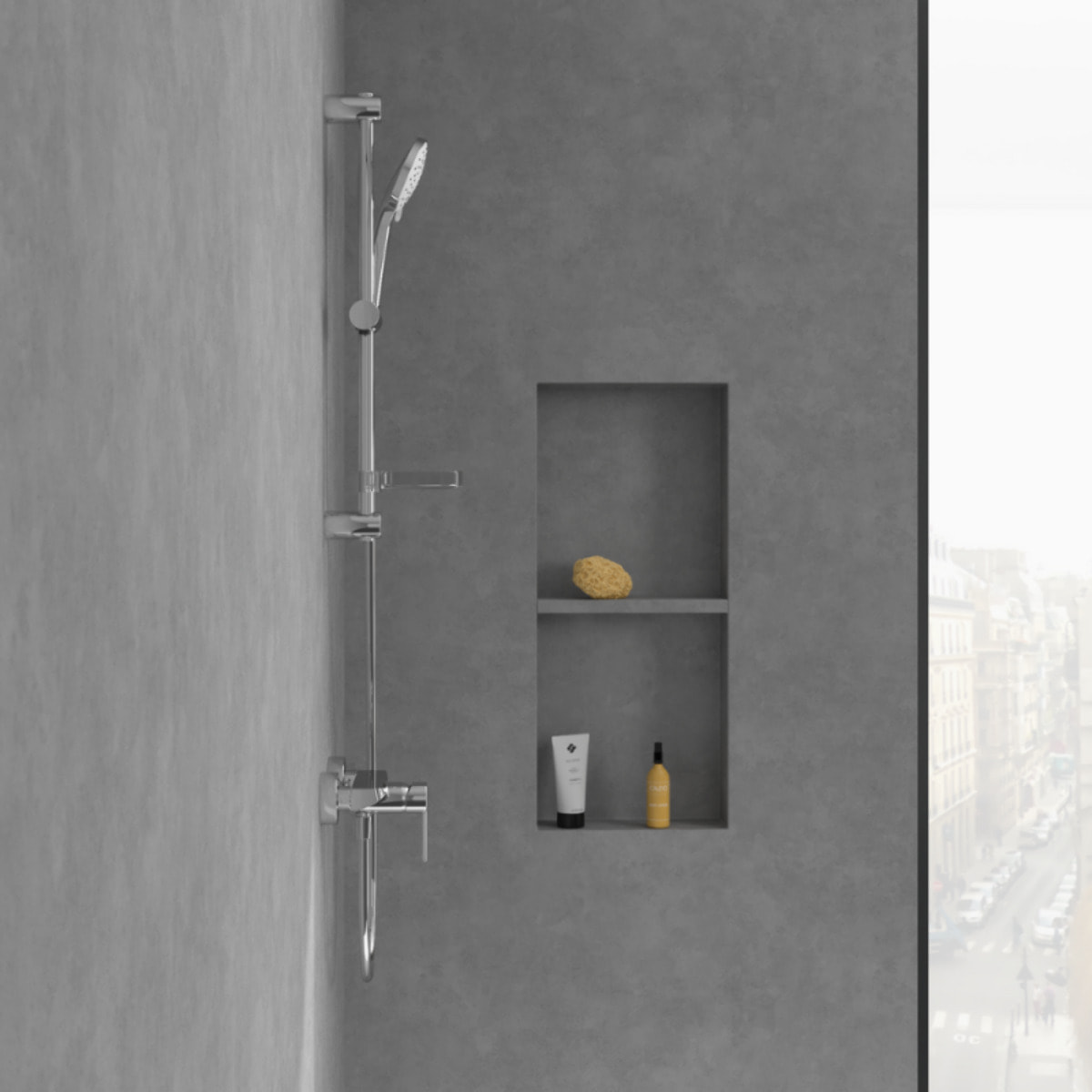 Mitigeur mécanique douche Architectura