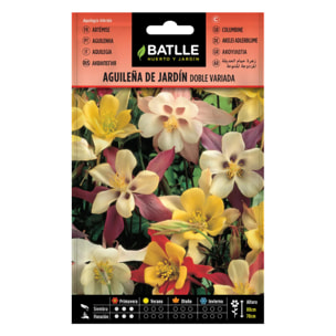 Semillas de Aguileña de jardín doble variada Batlle
