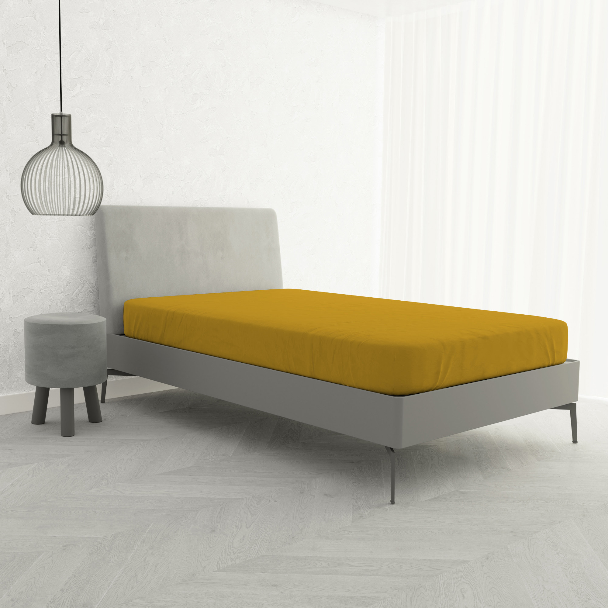 LENZUOLO SOTTO CON ANGOLI MAX COLOR, 100% COTONE MADE IN ITALY - PIAZZA E MEZZA FRANCESE