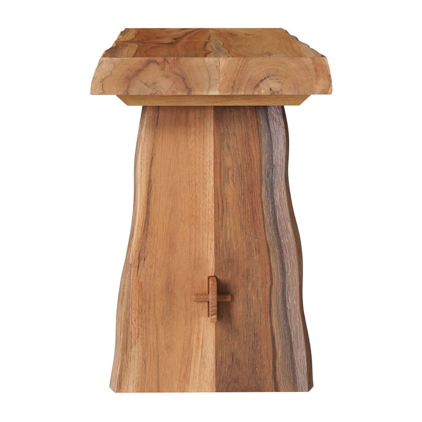 Banc 2 places en bois de teck recyclé 90 cm - Vic