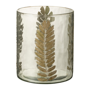 J-Line Vase Or Feuille Large