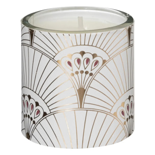 Bougie parfumée photophore imprimé chic 45g x3