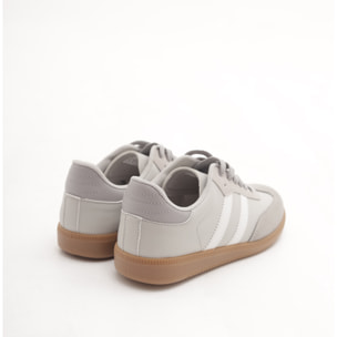 SNEAKERS FLAT GRIGIO